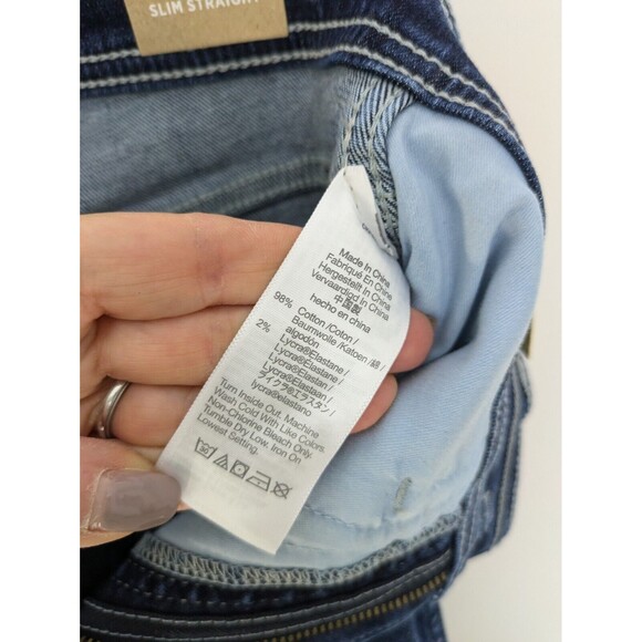 Madewell High Rise Slim Straight Jean Bryston Wash Size 25 NWT - Picture 9 of 10